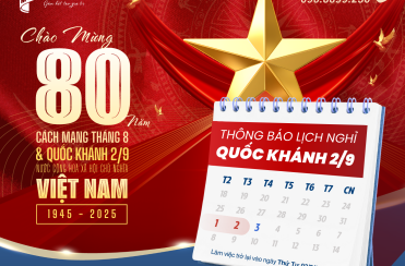 MCP | MỸ CHÂU THÔNG BÁO LỊCH NGHỈ LỄ QUỐC KHÁNH 2/9